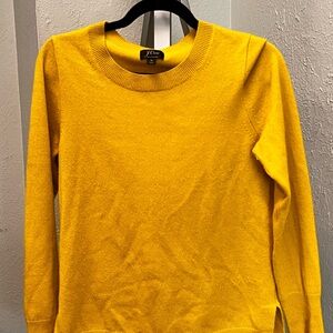 J. Crew Vibrant Yellow Cashmere Sweater